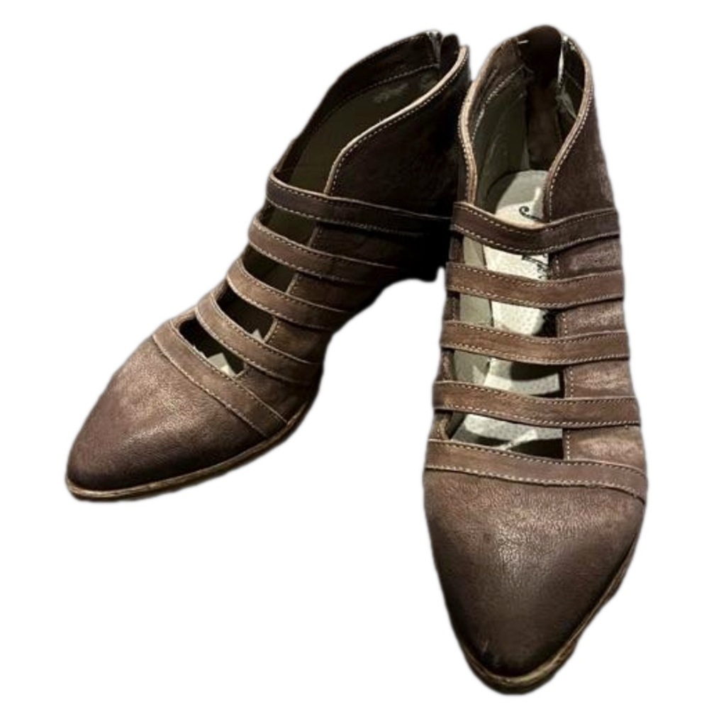 Free People Brown Ankle Booties